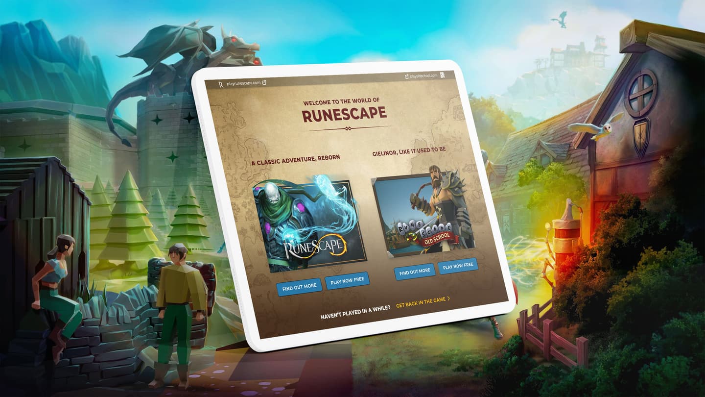 Case study Jagex: Reimagining online game RuneScape's website UX and tech  stack